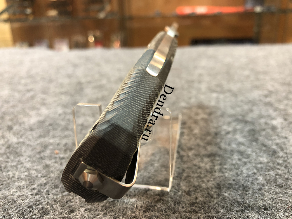 Нож TM1 складной, сталь Sleipner, твердость 60-61 HRC, обработка Satin, рукоять микарта, клипса