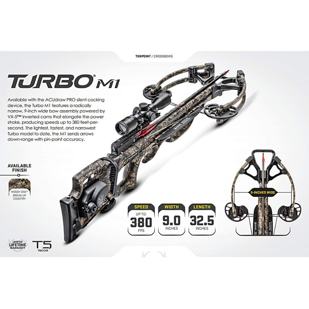 Арбалет Turbo M1, ACUdraw 50 SLED, Pro-View Scope