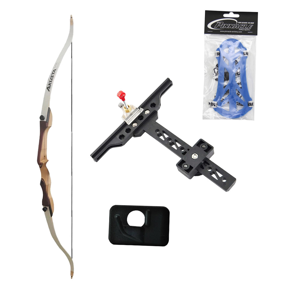 Лук классический Everest, длина 66", сила 18 lbs, рукоять дерево длина 24", плечи дерево фом, правый