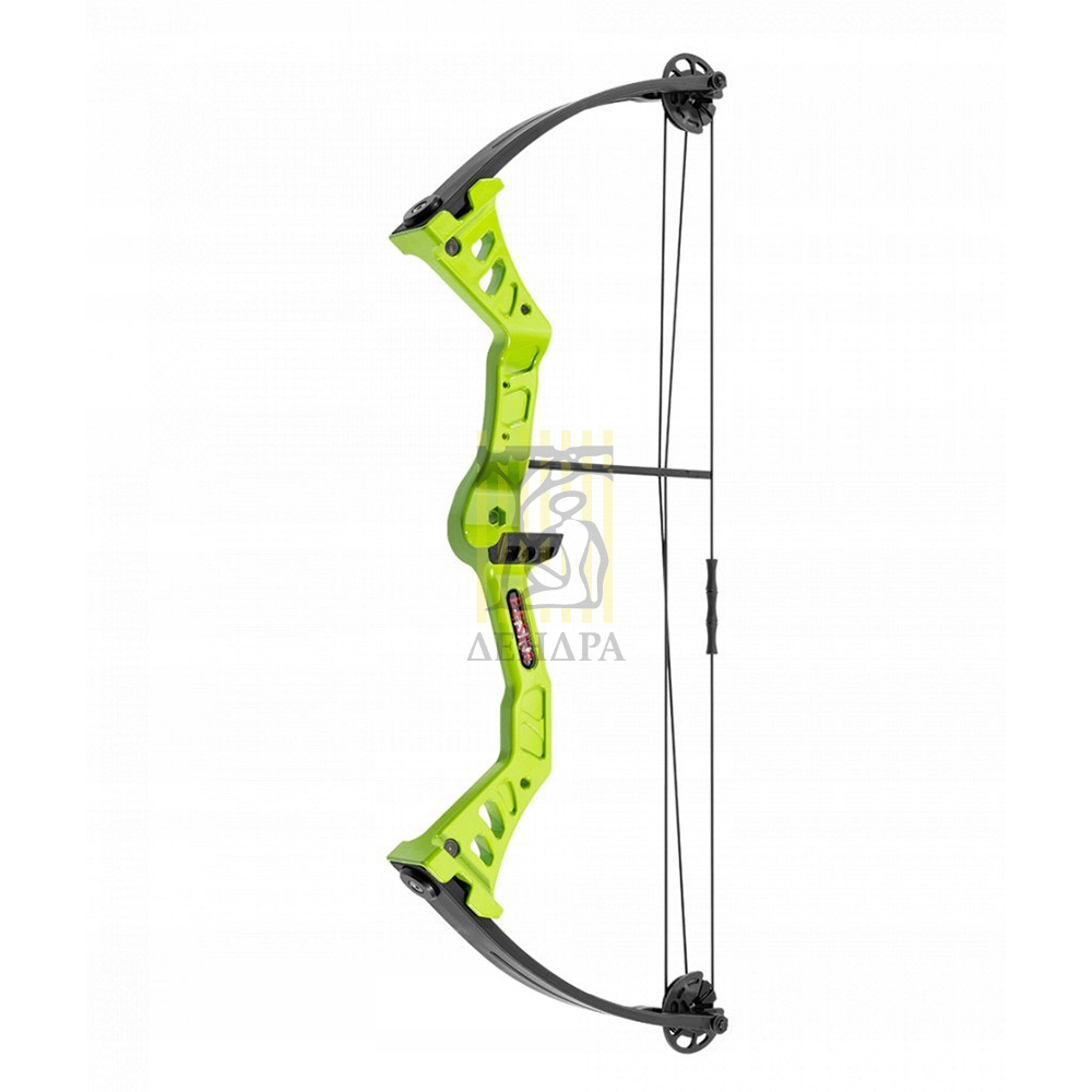 Лук блочный для начинающих, сила 25Lbs, база 6", расстояние между осями 25", с комплектом аксессуаро