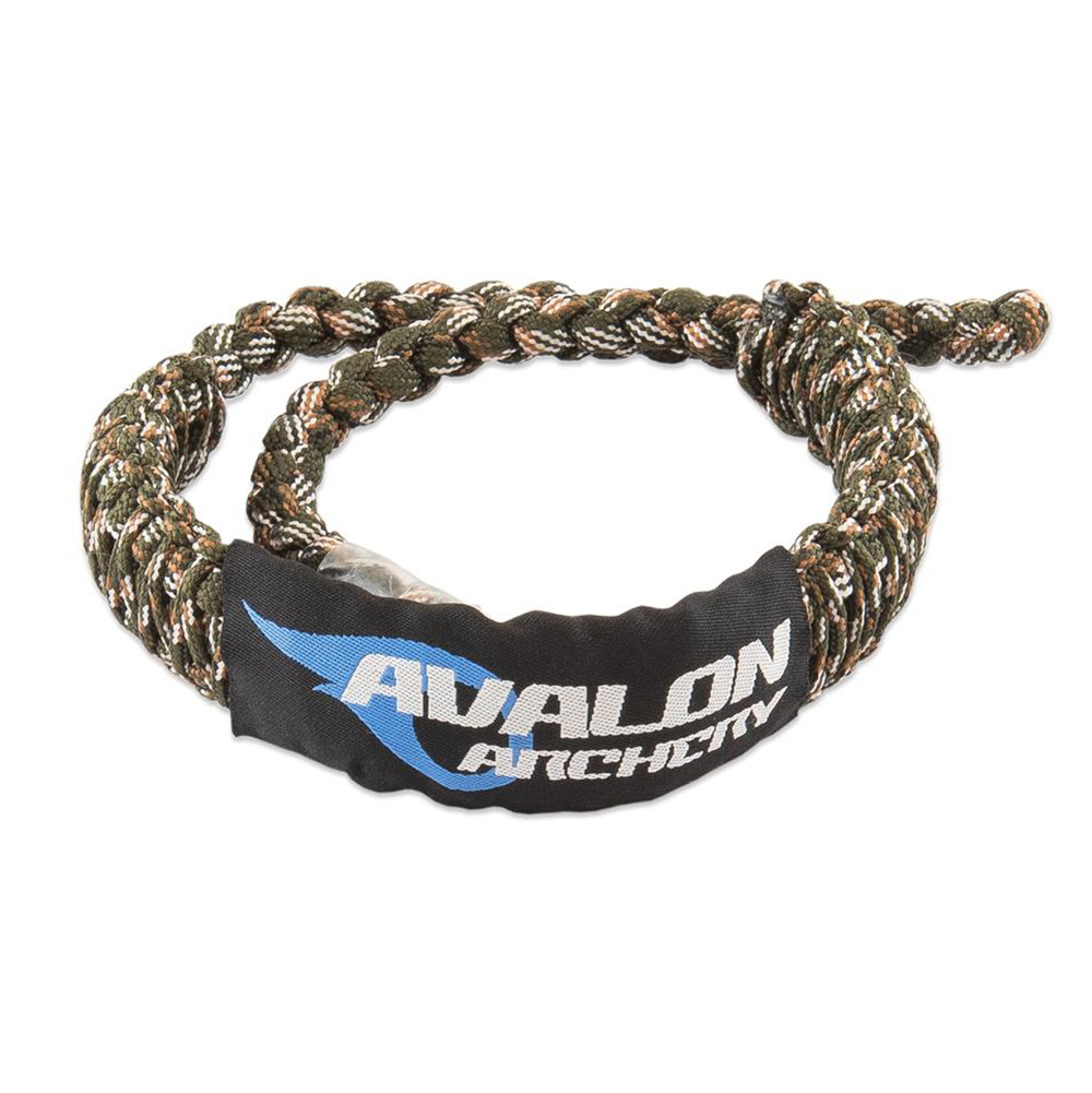 Вязочка для стрельбы из лука на запястье, материал паракорд и кожа, производитель Avalon, цвет камуф