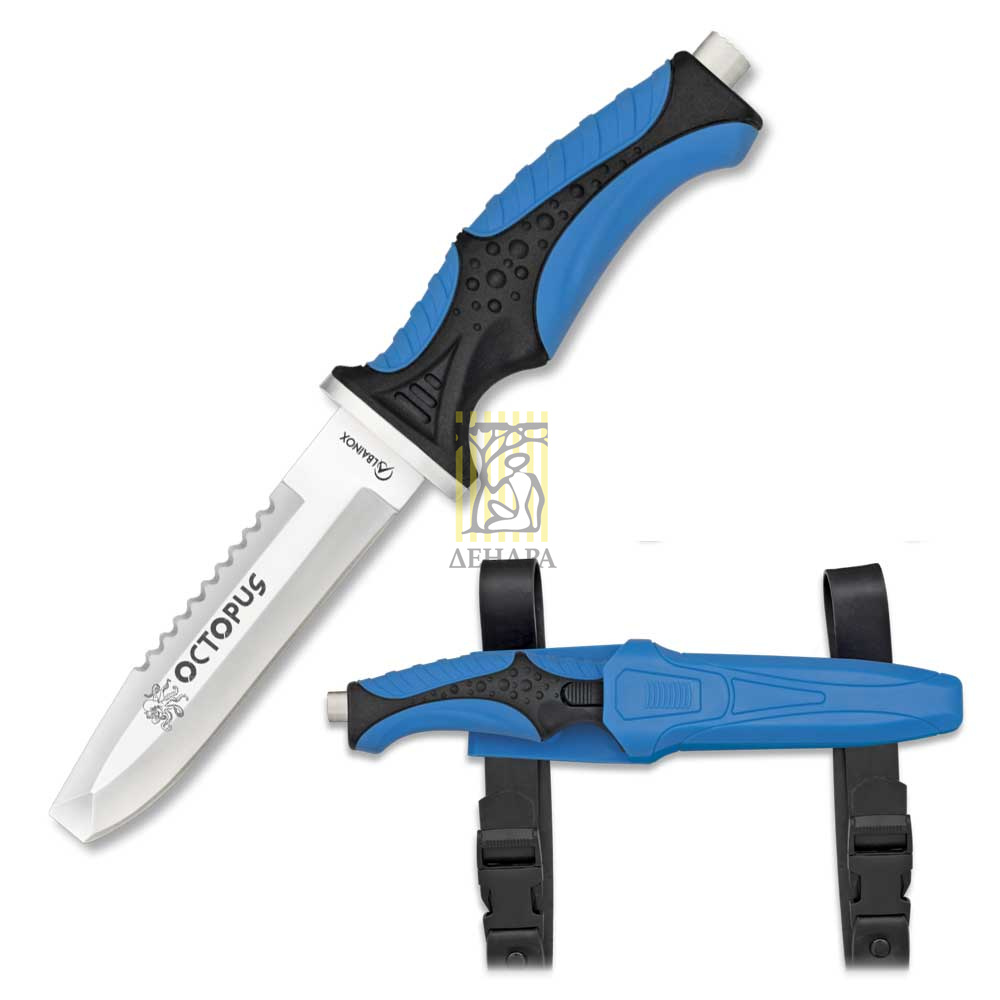 Нож для подводного плавания Octopus, длина клинка 11,5 см, материал клинка Stainless Steel, рукоять