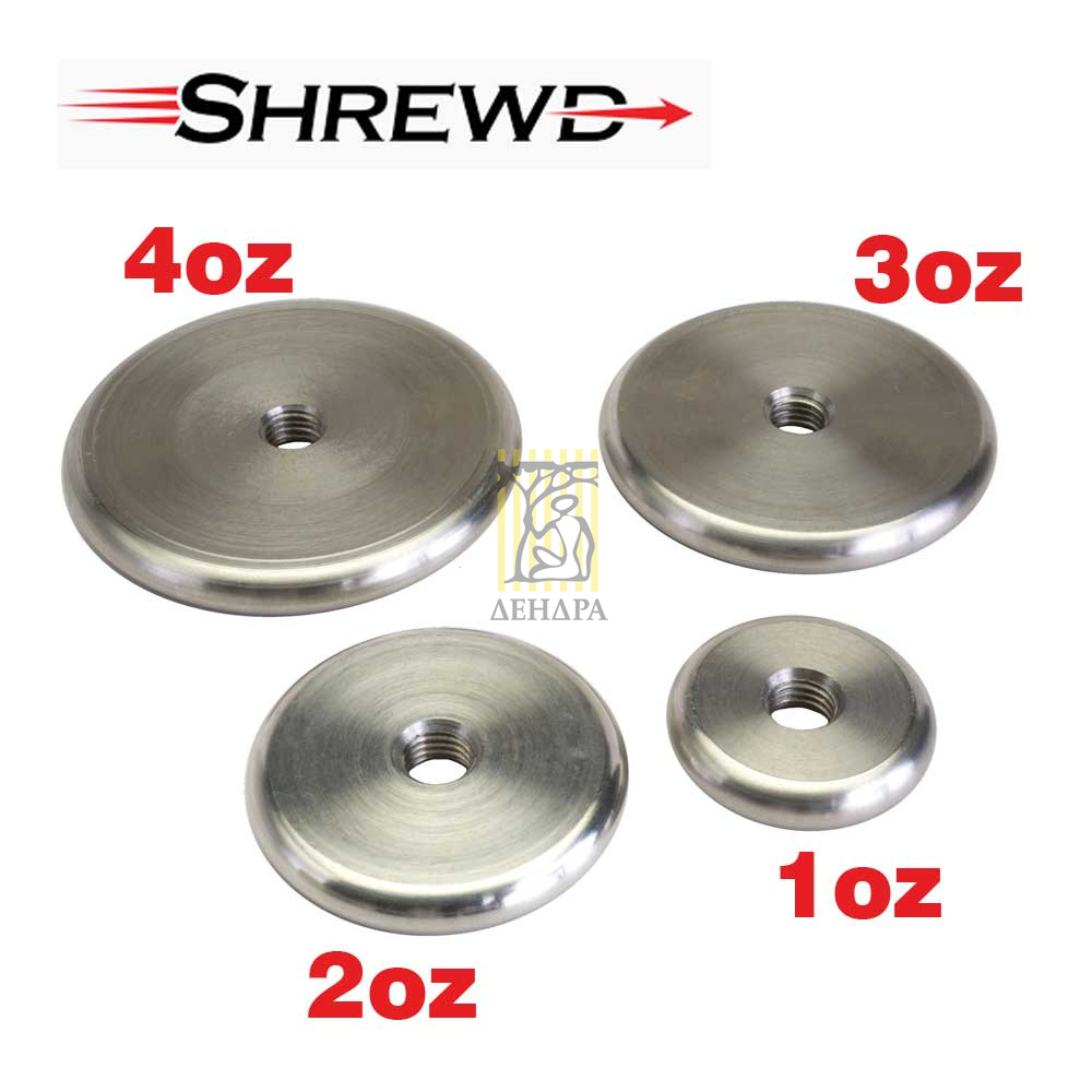 Грузик для стабилизатора толщина 0,25", наружный диаметр 1,1", вес 28,35 грамма, цвет серый, произво